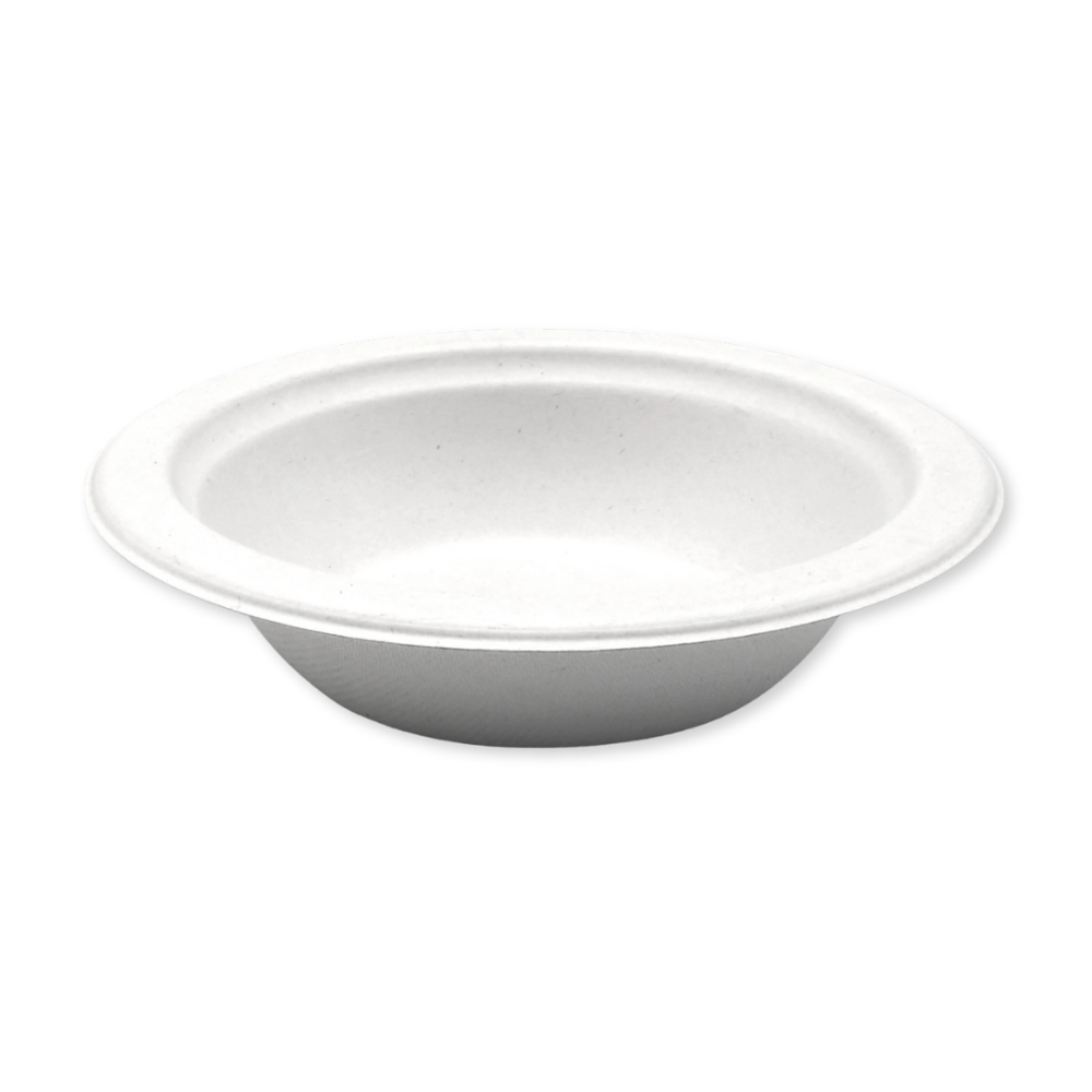 Bagasse Bowl - 12 oz. - Case - 500 Count, Bulk Packed, Zero Plastic, Certified Home Compostable, Plant-Based Disposable