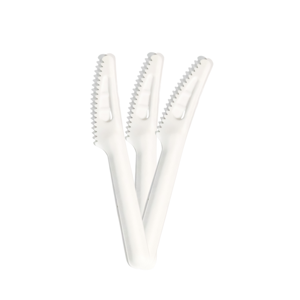 Bagasse Knives - Case - 1,000 Count, Bulk Pack, Plant-Based Disposable Utensils, Certified Home Compostable, 6.5 inch