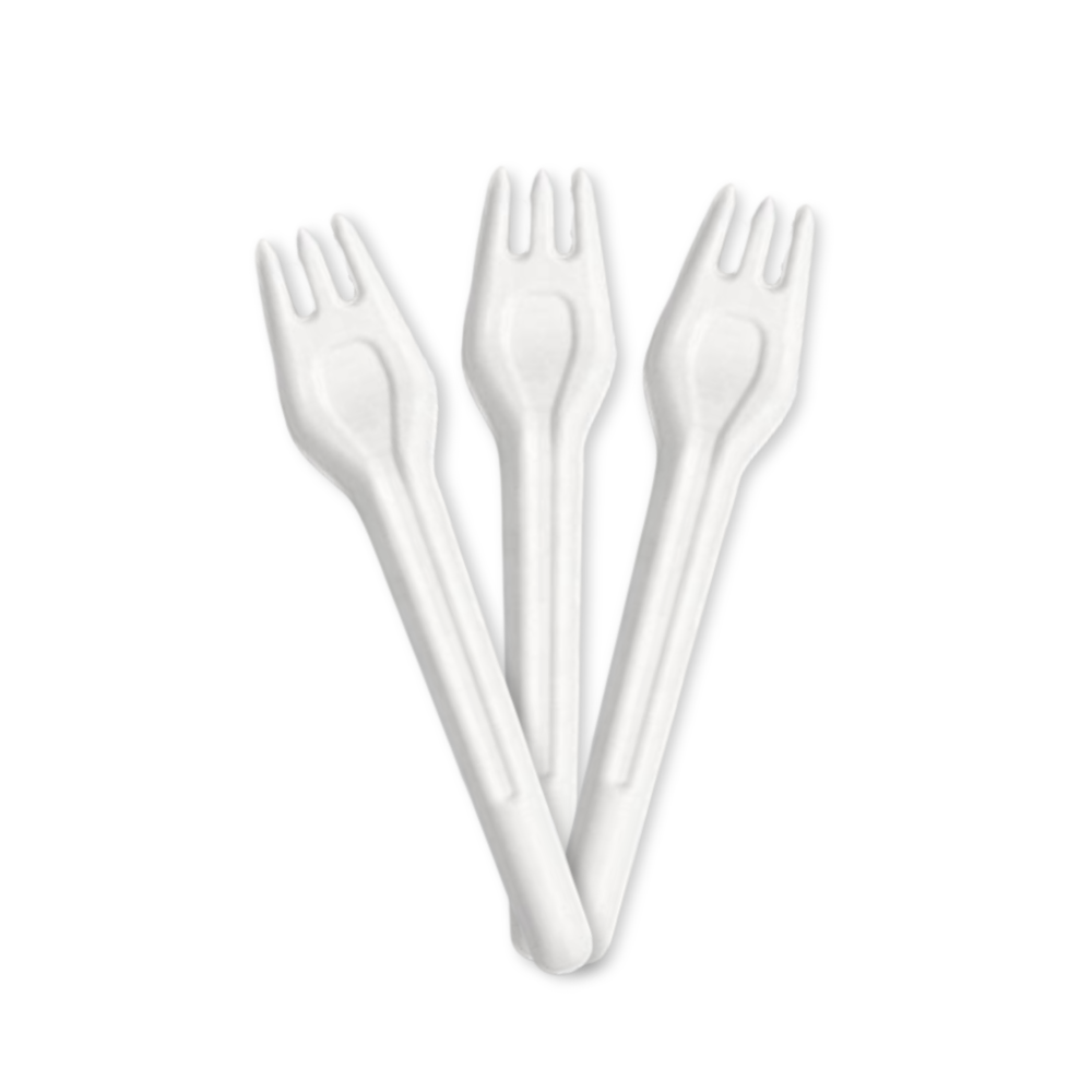 Bagasse Forks - Case - 1,000 Count, Bulk Pack, Plant-Based Disposable Utensils, Certified Home Compostable, 6.5 inch