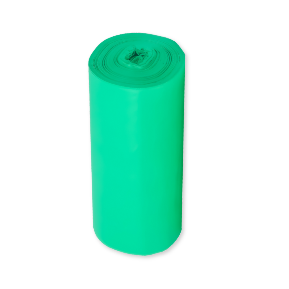 55 Gallon Trash Bags, Star Bottom Design -  30 Count, Zero Plastic, Certified Home Compostable, Plant-Based, 40 x 54 inches, Green