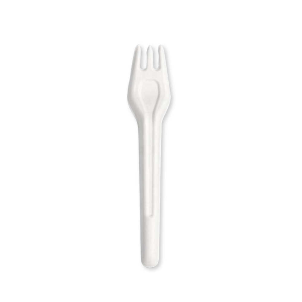 Bagasse Forks - Case - 1,000 Count, Bulk Pack, Plant-Based Disposable Utensils, Certified Home Compostable, 6.5 inch