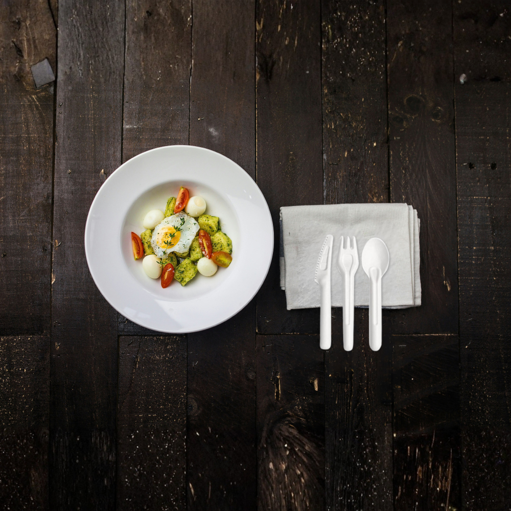 Bagasse Knives - Case - 1,000 Count, Bulk Pack, Plant-Based Disposable Utensils, Certified Home Compostable, 6.5 inch